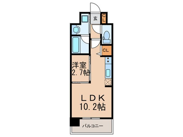 ウェルブライト美野島の物件間取画像